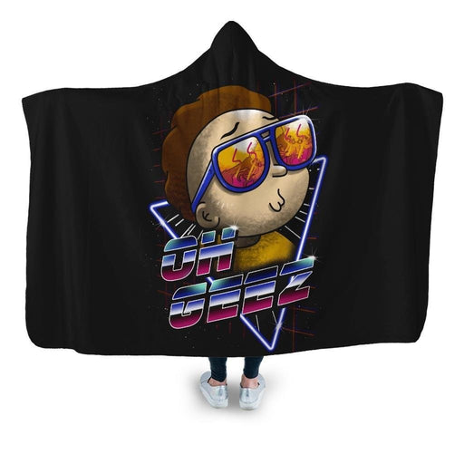 Oh Geez Morty Hooded Blanket - Adult / Premium Sherpa