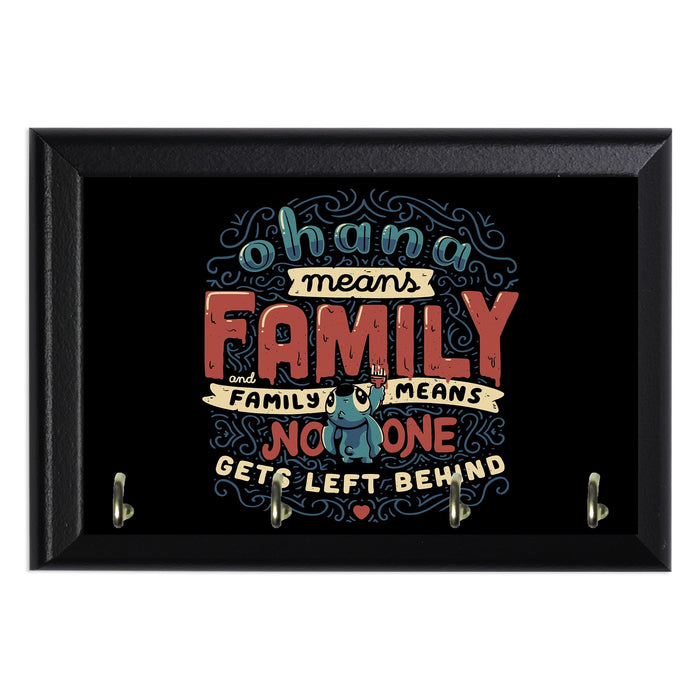 Ohana Means Family Key Hanging Plaque - 8 x 6 / Yes
