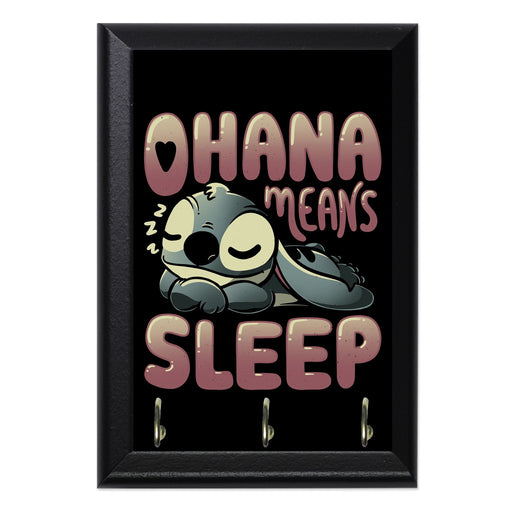 Ohana Means Sleep Key Hanging Plaque - 8 x 6 / Yes