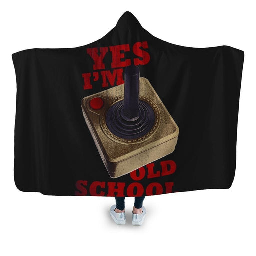 Old School Hooded Blanket - Adult / Premium Sherpa