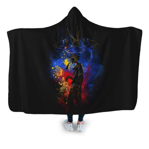 One For All Art Hooded Blanket - Adult / Premium Sherpa