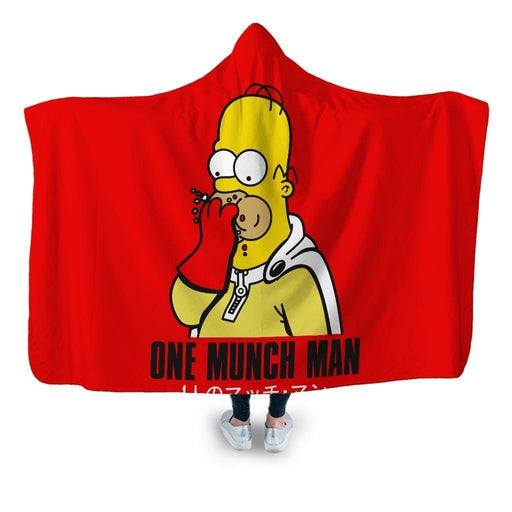 One Munch Man Hooded Blanket - Adult / Premium Sherpa