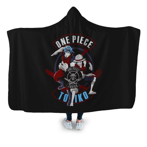 One Piece X Toriko Hooded Blanket - Adult / Premium Sherpa