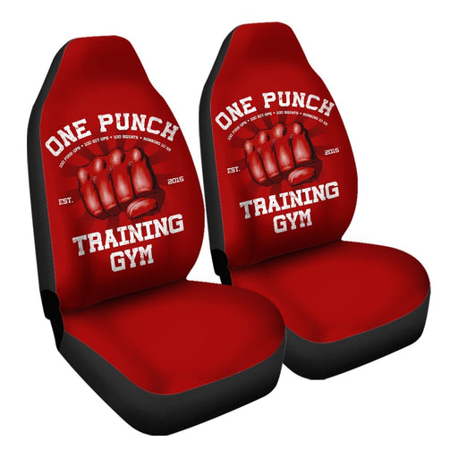 One Punch Gym Car Seat Covers - size
