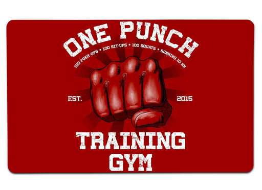 One Punch Gym Large Mouse Pad