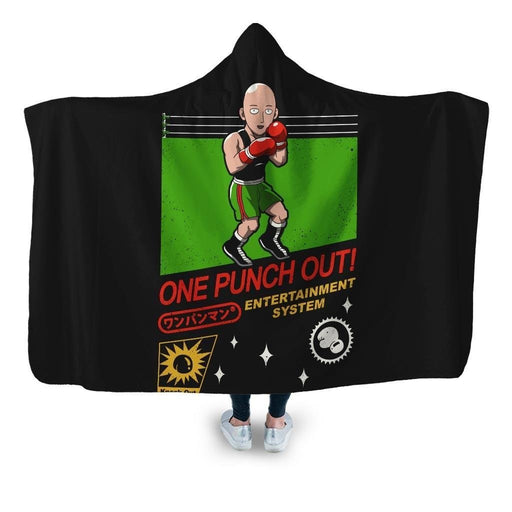 One Punch Out Hooded Blanket - Adult / Premium Sherpa