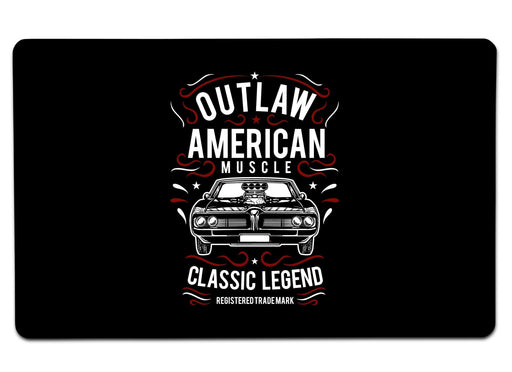 Outlaw American Muscle Large Mouse Pad