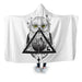 Owls And Wizardry Hooded Blanket - Adult / Premium Sherpa