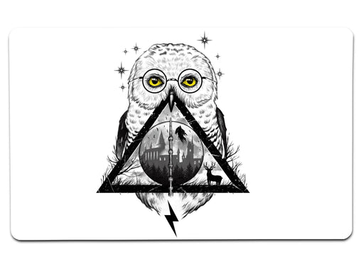 Owls And Wizardry Large Mouse Pad