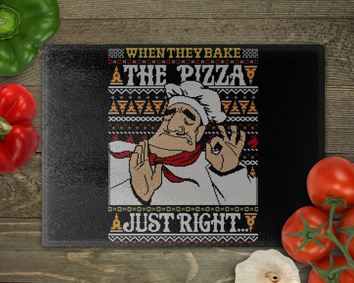 Pacha Pizza Ugly Sweater Cutting Board