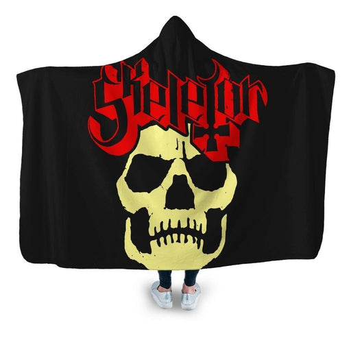 Papa Skeletor Hooded Blanket - Adult / Premium Sherpa