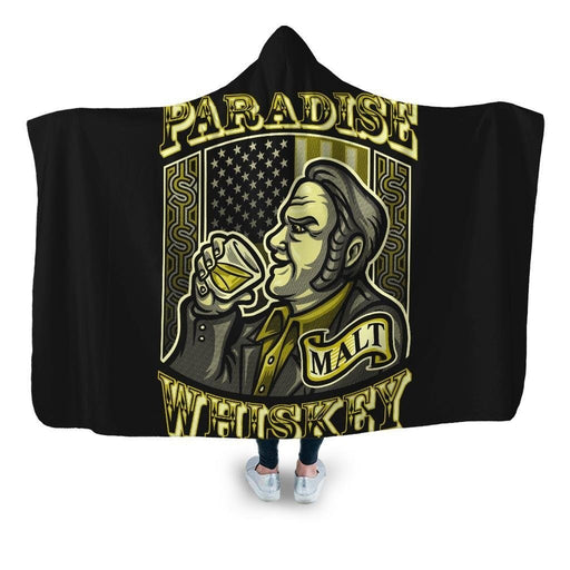 Paradise Whiskey Hooded Blanket - Adult / Premium Sherpa