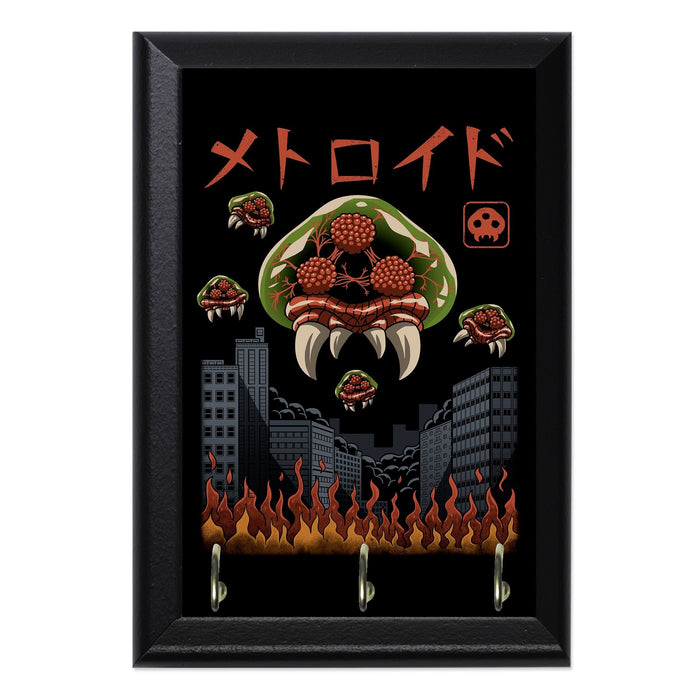Parasitic Kaiju Wall Plaque Key Holder - 8 x 6 / Yes