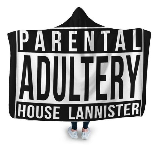 Parental Adultery Hooded Blanket - Adult / Premium Sherpa
