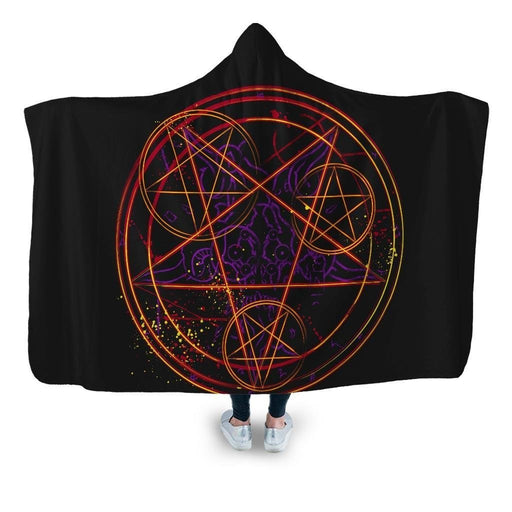 Pentagram Hooded Blanket - Adult / Premium Sherpa