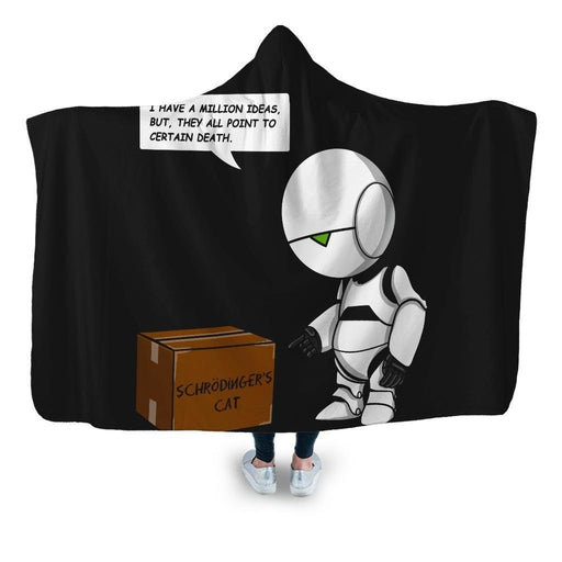 Pessimist Android Hooded Blanket - Adult / Premium Sherpa