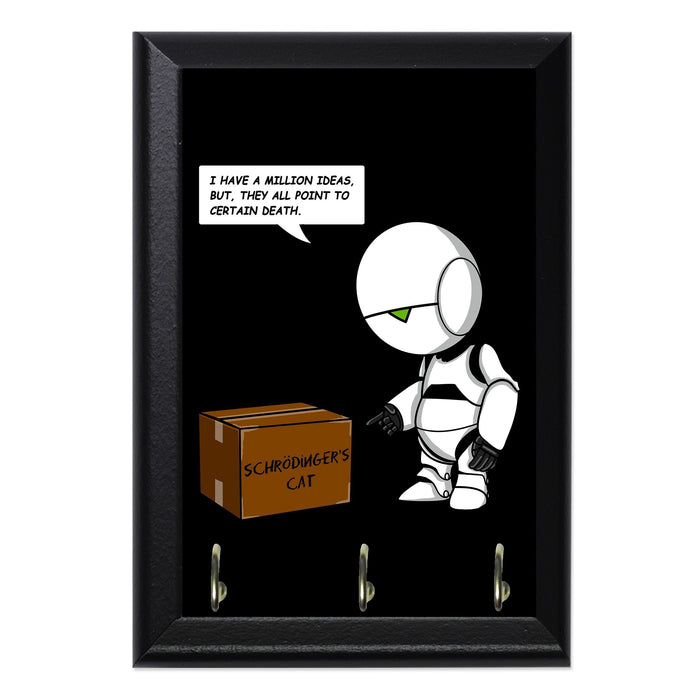 Pessimist Android Key Hanging Plaque - 8 x 6 / Yes