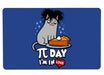 Pi Day Im In Love Large Mouse Pad
