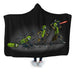 Pickle Rick Evolution Hooded Blanket - Adult / Premium Sherpa