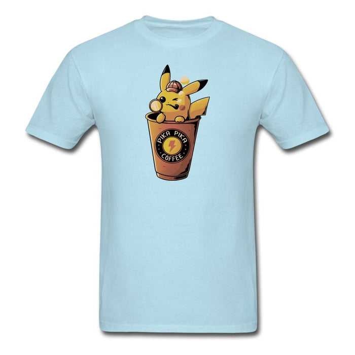 Pikachu Coffee Unisex Classic T-Shirt - powder blue / S