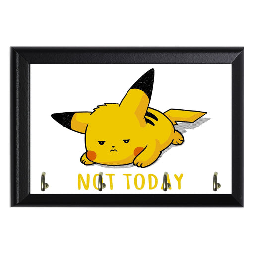 Pikachu Not Today Key Hanging Plaque - 8 x 6 / Yes