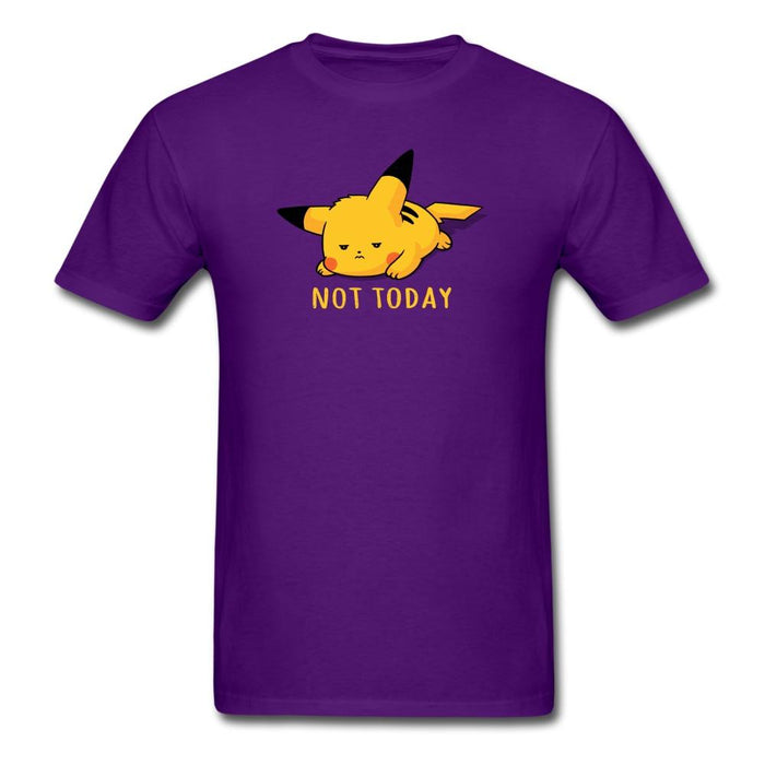 Pikachu Not Today Unisex Classic T-Shirt - purple / S
