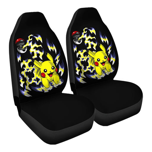 Pikachu Pokeball Car Seat Covers - One size