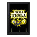 Pikala Tesla Decorative Wall Plaque Key Holder Hanger - 8 x 6 / Yes