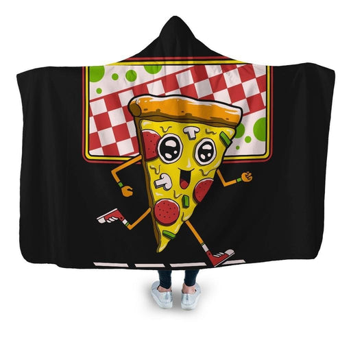 Pizza Run Hooded Blanket - Adult / Premium Sherpa