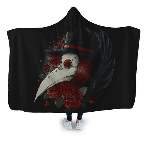 Plague Doctor Hooded Blanket - Adult / Premium Sherpa