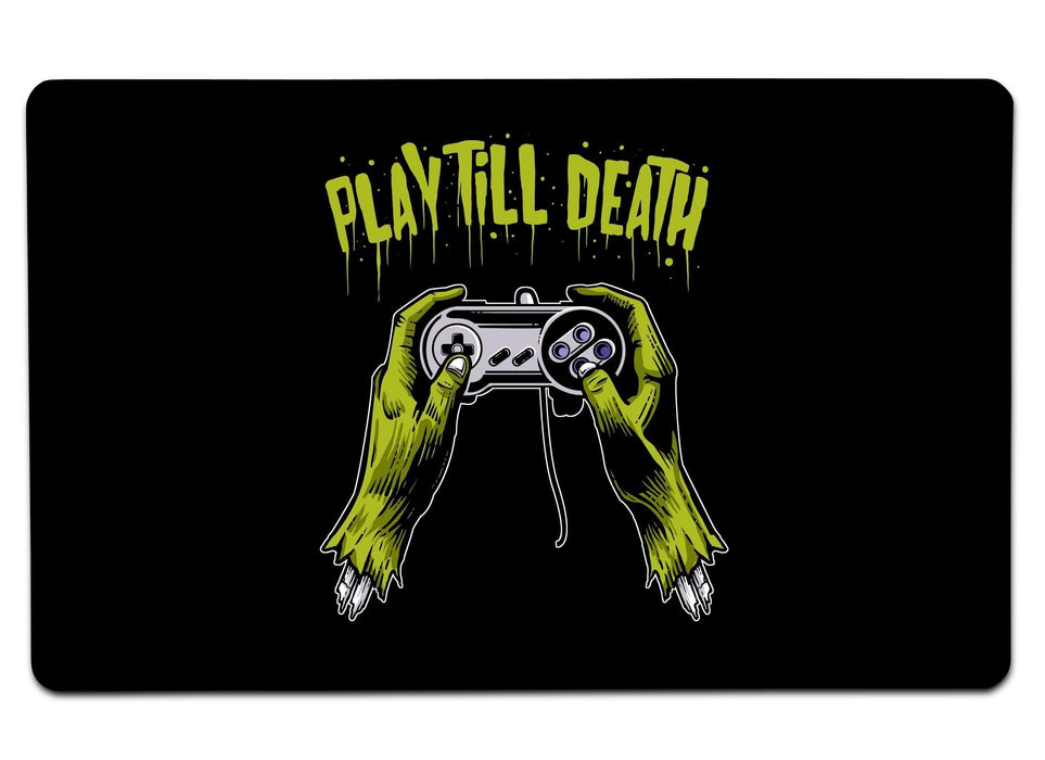 Play Till Death Large Mouse Pad