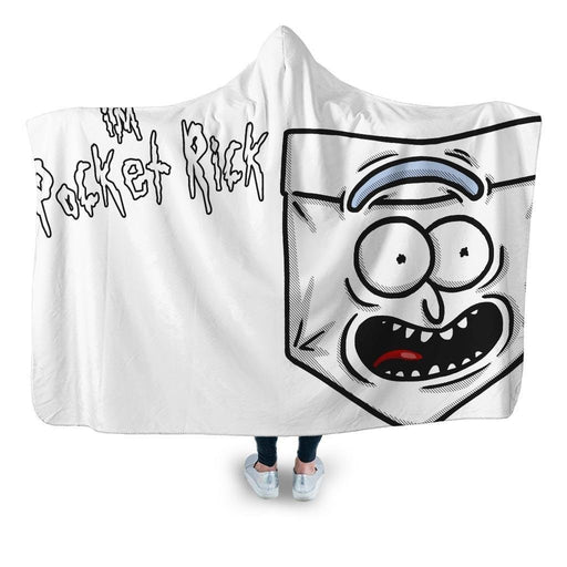 Pocket Rick Hooded Blanket - Adult / Premium Sherpa