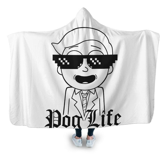 Pog Life Hooded Blanket - Adult / Premium Sherpa