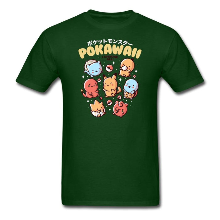 Pokawaii Unisex Classic T-Shirt - forest green / S
