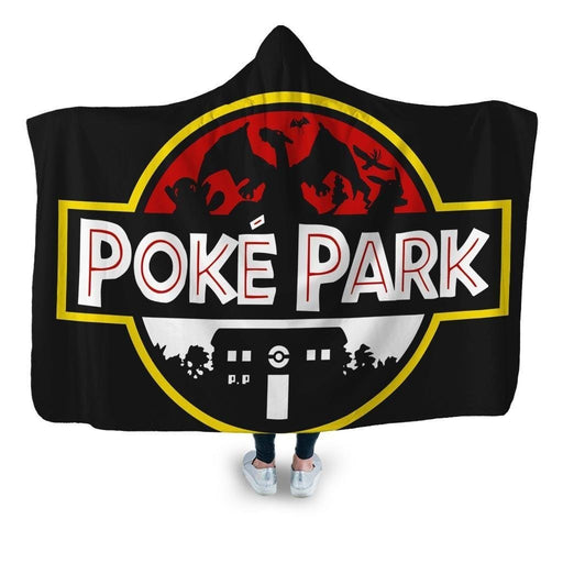 Poke Park Hooded Blanket - Adult / Premium Sherpa