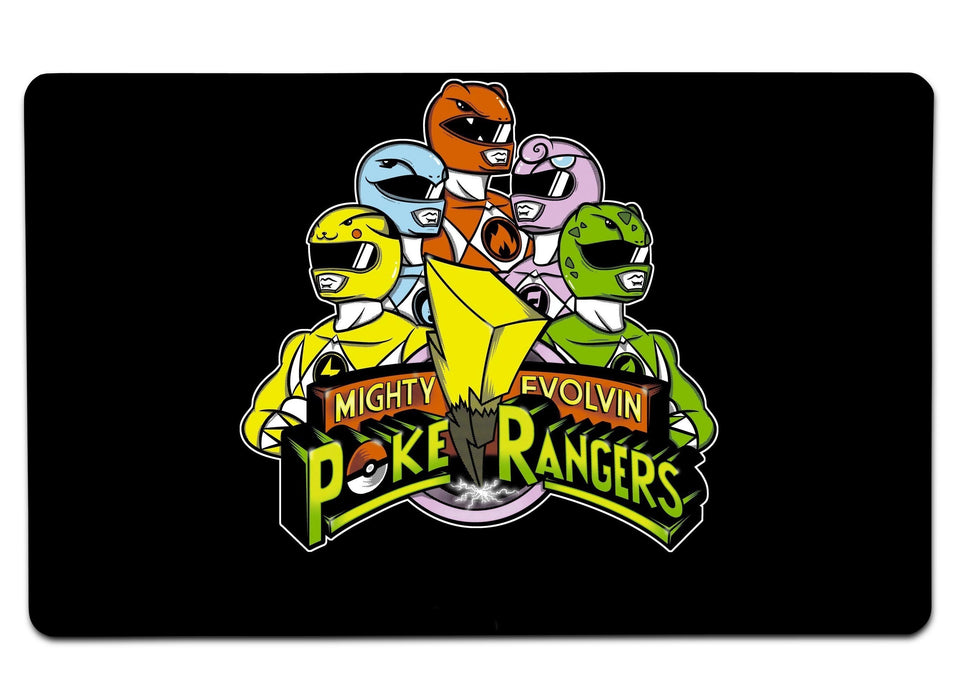 Poke Rangers Large Mouse Pad