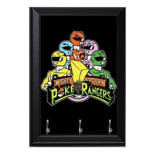 Poke Rangers Wall Plaque Key Holder - 8 x 6 / Yes