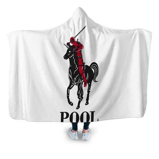 Pool Rl Hooded Blanket - Adult / Premium Sherpa