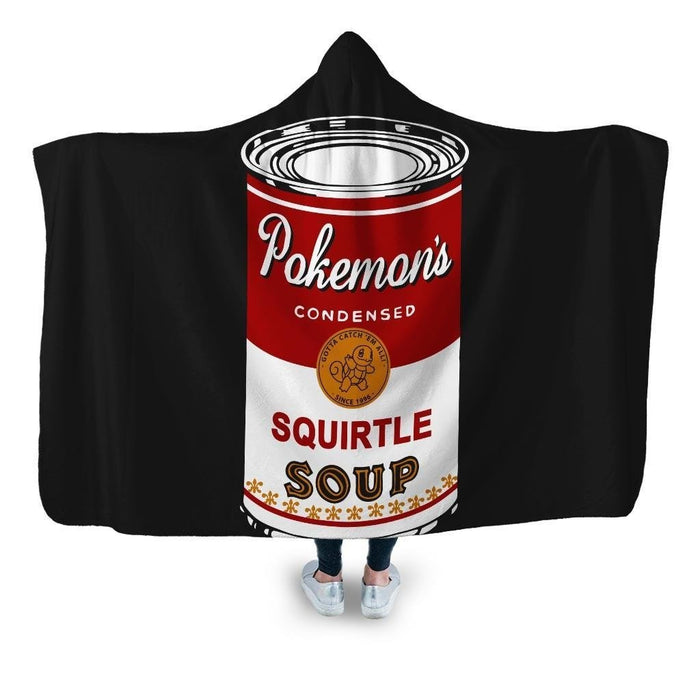 Pop Soup Can Water Edition Hooded Blanket - Adult / Premium Sherpa