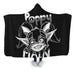 Poppy Main Bw Hooded Blanket - Adult / Premium Sherpa