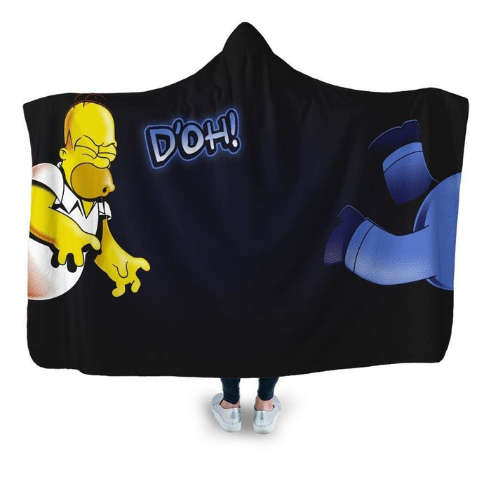 Portal D’oh Hooded Blanket - Adult / Premium Sherpa