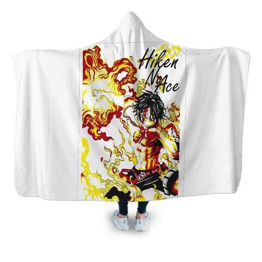 Portgas D Ace Iii Hooded Blanket - Adult / Premium Sherpa