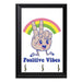 Positive Vibes Wall Plaque Key Holder - 8 x 6 / Yes