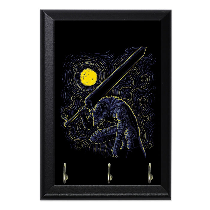 Post Impressionist Swordsman Key Hanging Plaque - 8 x 6 / Yes