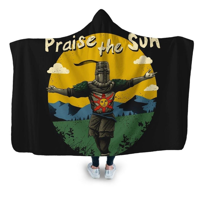 Praise The Sun Hooded Blanket - Adult / Premium Sherpa
