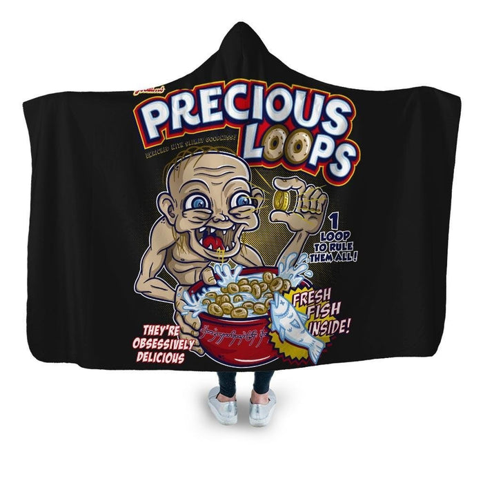 Precious Loops Hooded Blanket - Adult / Premium Sherpa