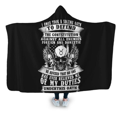 Pro Veteran 11 Hooded Blanket - Adult / Premium Sherpa