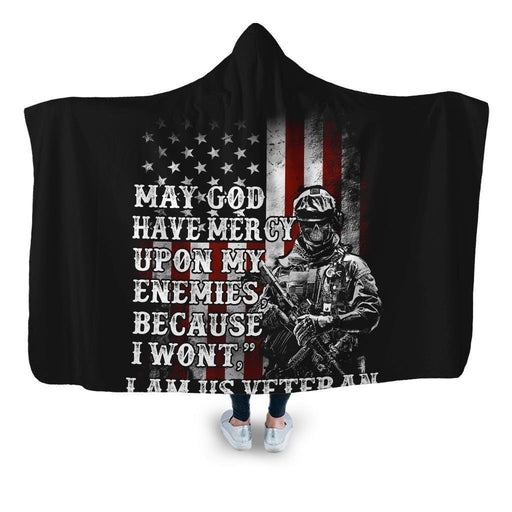 Pro Veteran 13 Hooded Blanket - Adult / Premium Sherpa