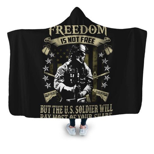 Pro Veteran 21 Hooded Blanket - Adult / Premium Sherpa