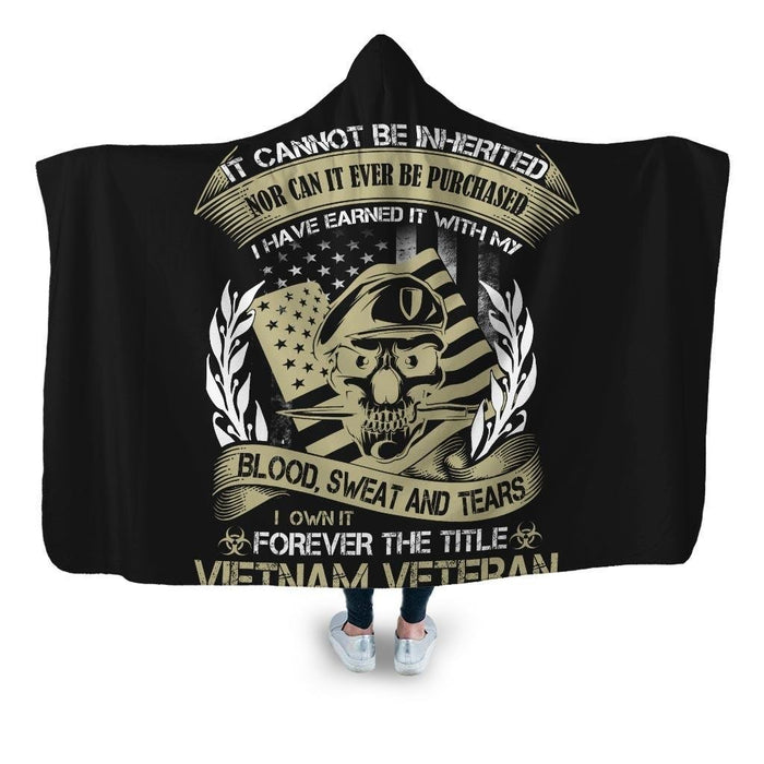 Pro Veteran 23 Hooded Blanket - Adult / Premium Sherpa
